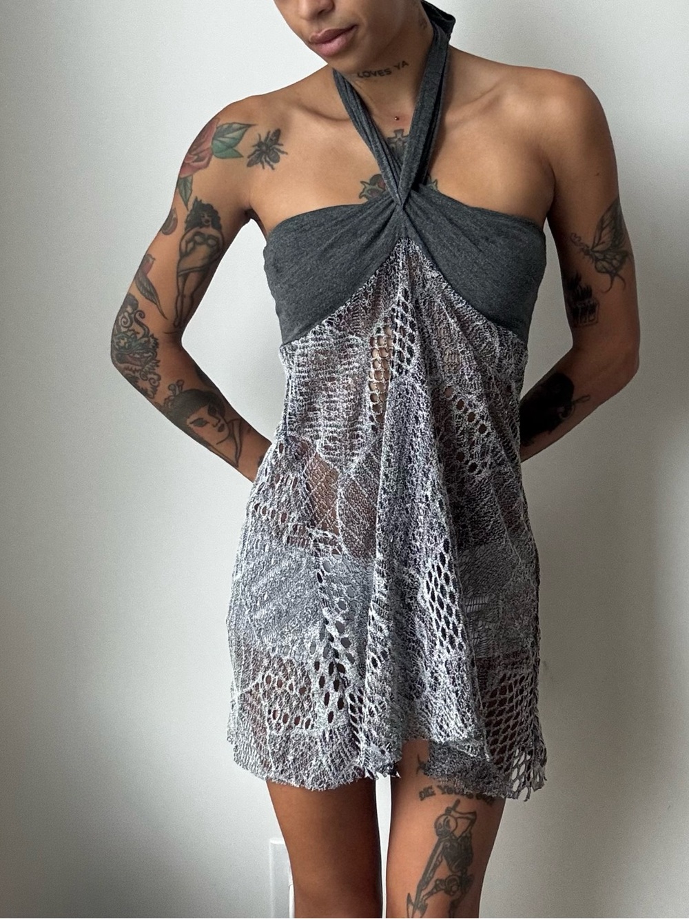 Gray Boho Top/Dress
